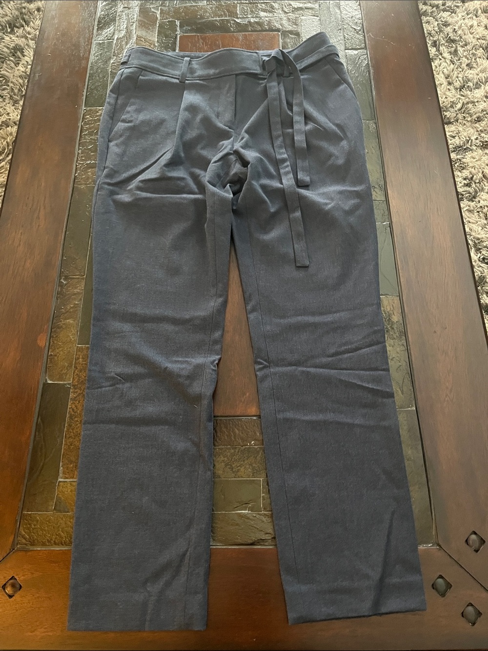 Women’s Classic Straight-Leg Pants in Dark Bluish Grey